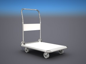 transport cart - low poly 3D 모델