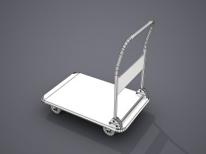 transport cart - low poly 3D 모델