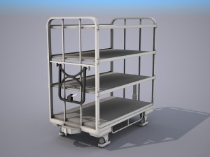 transport cart - low poly 3D Модель