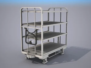 transport cart - low poly 3D Model