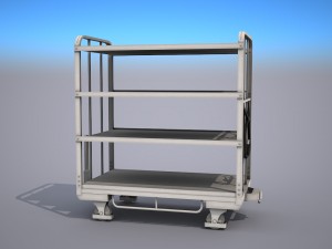 transport cart - low poly 3D Модель