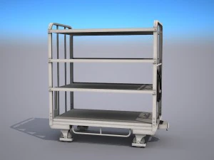 transport cart - low poly 3D Model