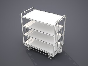 transport cart - low poly 3D Модель