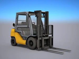 フォークリフト - 低ポリ 3Dモデル
