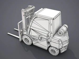 навантажувач - низький полі 3D Модель