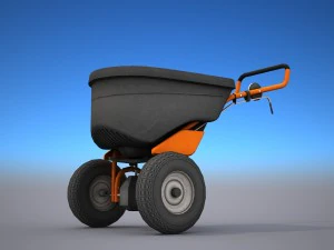 芝生スプレッダー - 低ポリ 3Dモデル