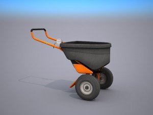 lawn spreader - low poly 3D 모델