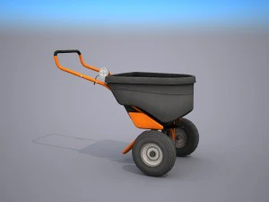 lawn spreader - low poly 3D Model