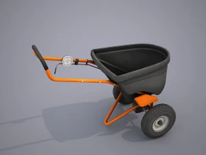 lawn spreader - low poly 3D Model