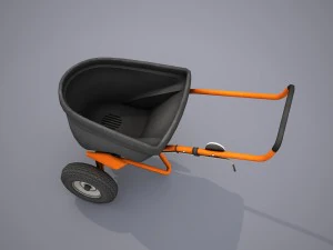 lawn spreader - low poly 3D Model