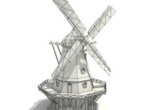 copenhagen windmill 3D Model