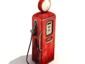vintage gas pump 3D Model