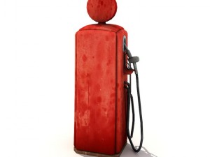 vintage gas pump 3D Model