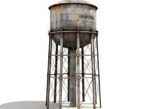 給水塔 3Dモデル