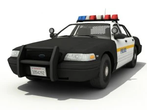警察の車 3Dモデル