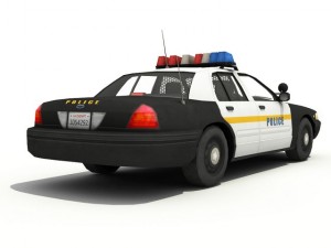 police car Model 3D