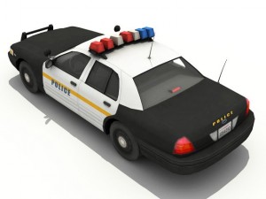 police car Model 3D