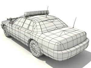 police car 3D Model