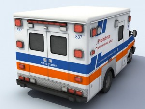 ambulance vehicle 3D 模型