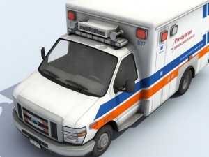 ambulance vehicle 3D 模型