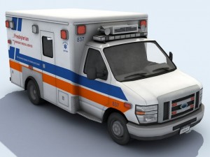 ambulance vehicle 3D 模型