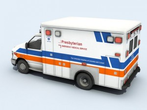 ambulance vehicle 3D 模型