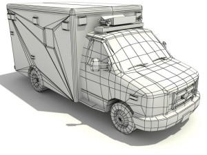 ambulance vehicle 3D 模型