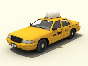 new york taxi 3D Model