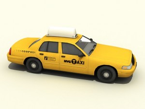 new york taxi 3D Model