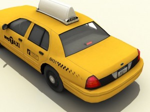 new york taxi 3D Model