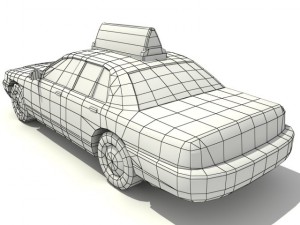 new york taxi 3D Model