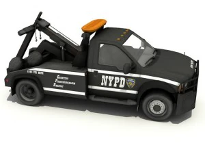 nypd tow truck 3D Model