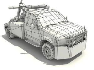 nypd tow truck 3D Model