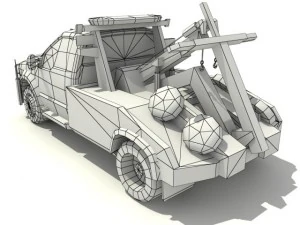 nypd tow truck 3D Model
