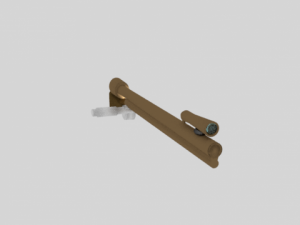 m2 browning Modello 3D