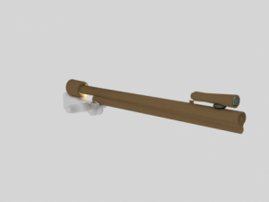 m2 browning Modello 3D