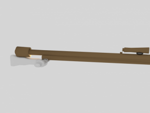 m2 browning Modello 3D
