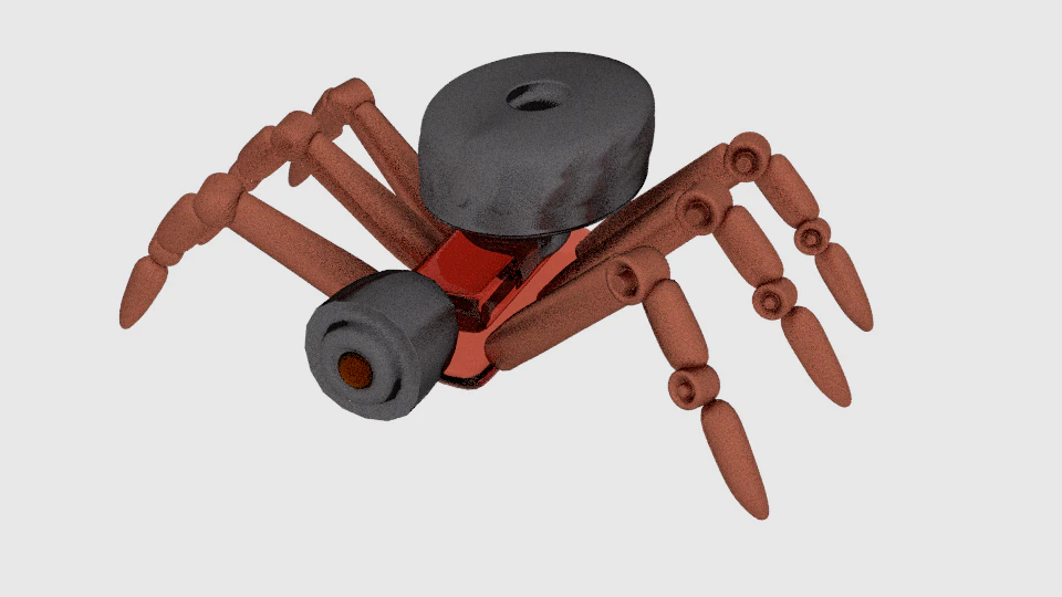 spido robot 3D Model .c4d .max .obj .3ds .fbx .stl .blend 