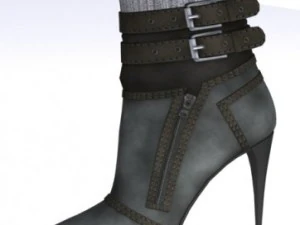 сетчатый ботинок 3, не оснащенный 3D Модель