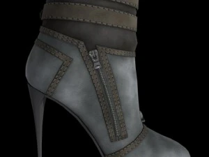 mesh boot 3non rigged 3D Model