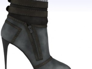 mesh boot 3non rigged 3D Model