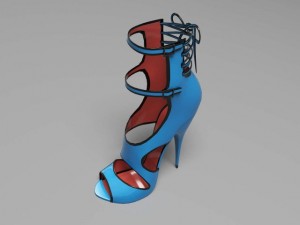 mesh feet 10non rigged 3D Model
