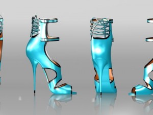 mesh feet 10non rigged 3D Model