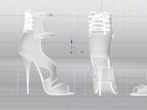 mesh feet 10non rigged 3D Model