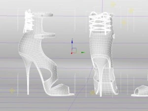 mesh feet 10non rigged 3D Model
