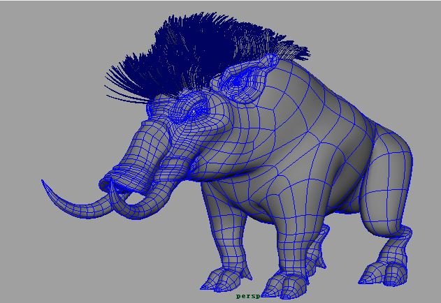 wild pig 3D Model .c4d .max .obj .3ds .fbx .stl .blend 