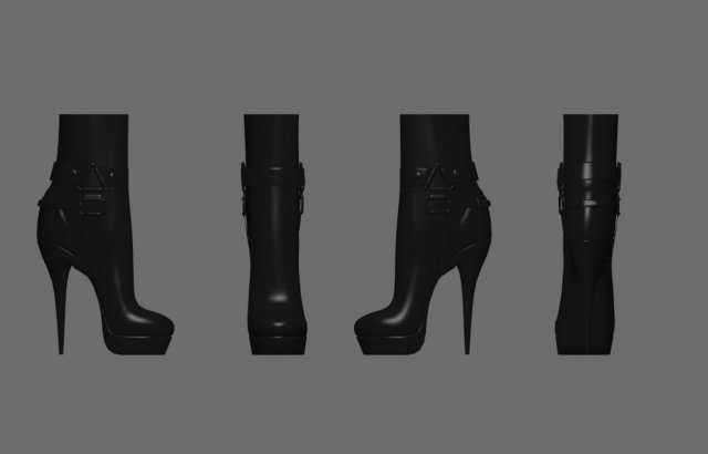 39 mesh boot 2 Modello 3D .c4d .max .obj .3ds .fbx .stl .blend 