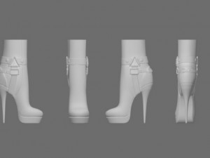 39 mesh boot 2 Modello 3D