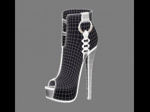 40 mesh boot 1non rigged Modelo 3D