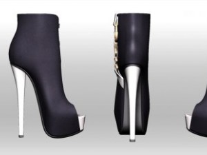40 mesh boot 1non rigged Modelo 3D